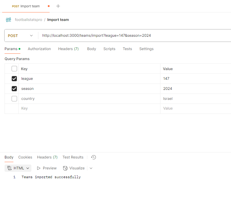 Postman Example